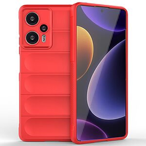 Θήκη Xiaomi Poco F5 5G Mad Mask Rugged Armor από σκληρό Premium TPU κόκκινο