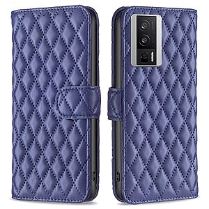 Θήκη Xiaomi Poco F5 Pro 5G BINFEN COLOR Rhombus Pattern Series με βάση στήριξης