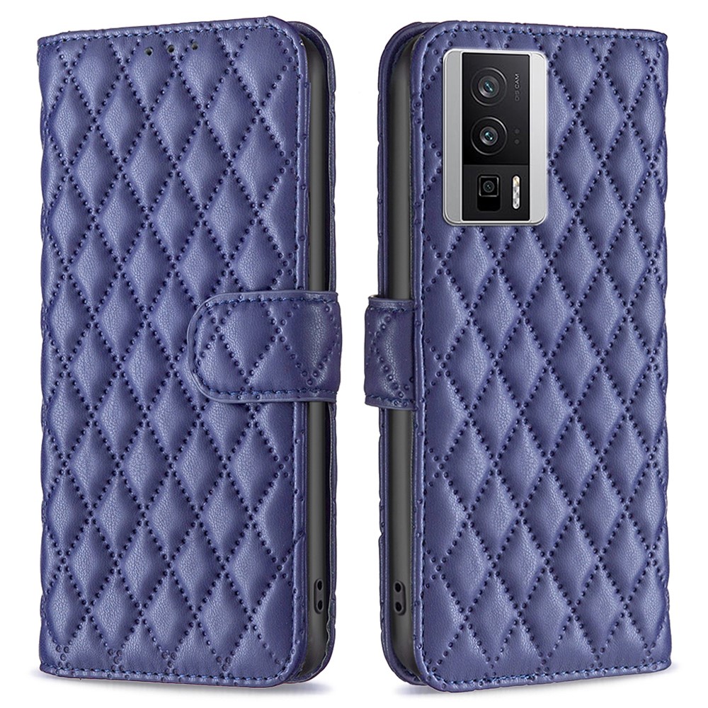 Θήκη Xiaomi Poco F5 Pro 5G BINFEN COLOR Rhombus Pattern Series με βάση στήριξης