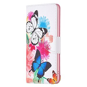 Θήκη Xiaomi Poco F5 Pro 5G OEM Vivid Butterflies με βάση στήριξης, υποδοχές καρτών και μαγνητικό κούμπωμα Flip Wallet από συνθετικό δέρμα και TPU - Image 5