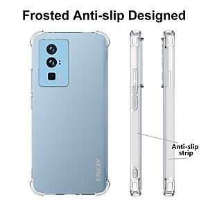 Θήκη Xiaomi Poco F5 Pro 5G ENKAY Enkay Silicone Sockproof Anti-Slip Transparent Πλάτη TPU - Image 4