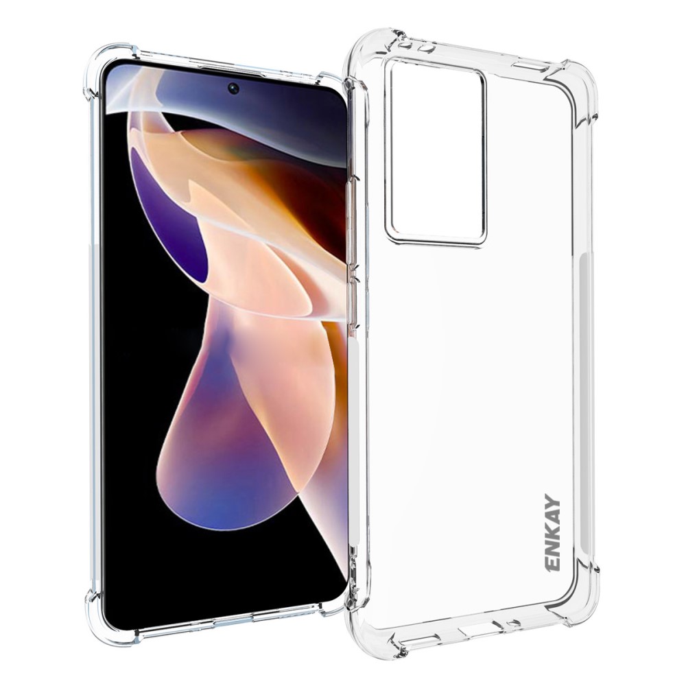 Θήκη Xiaomi Poco F5 Pro 5G ENKAY Enkay Silicone Sockproof Anti-Slip Transparent Πλάτη TPU
