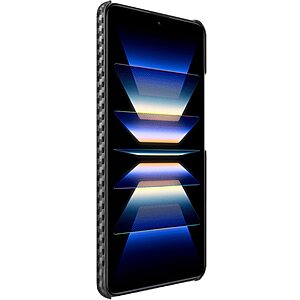 Θήκη Xiaomi Poco F5 Pro 5G IMAK Imak Ruiyi Series με υφή Carbon Fiber από συνθετικό δέρμα και σκληρό πλαστικό μαύρο - Image 5