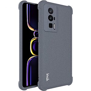 Θήκη Xiaomi Poco F5 Pro 5G IMAK Airbag Matte Series με ενισχυμένες γωνίες από Premium ανθεκτικό TPU γκρι
