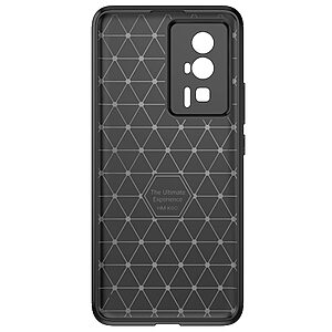 Θήκη Xiaomi Poco F5 Pro 5G Mad Mask Beetle Series Carbon Fiber Πλάτη TPU μαύρο - Image 2