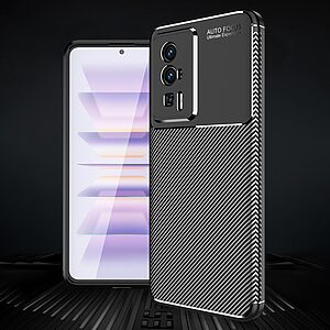 Θήκη Xiaomi Poco F5 Pro 5G Mad Mask Beetle Series Carbon Fiber Πλάτη TPU μαύρο - Image 4