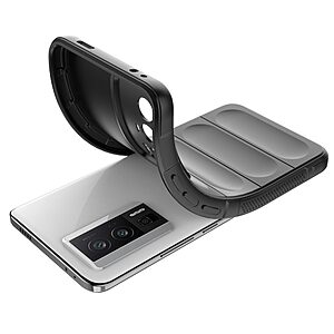 Θήκη Xiaomi Poco F5 Pro 5G Mad Mask Rugged Armor από σκληρό Premium TPU μαύρο - Image 5