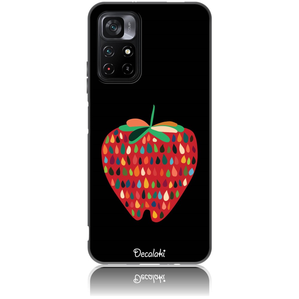 Θήκη για Xiaomi Poco M4 Pro 5G Unbite Strawberry Passion - Soft TPU Θήκη για Xiaomi Poco M4 Pro 5G Unbite Strawberry Passion - Soft TPU