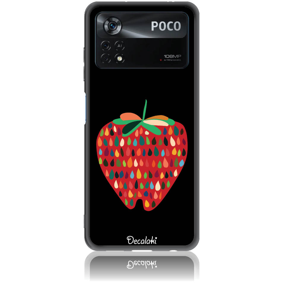 Θήκη για Xiaomi Poco X4 Pro 5G Unbite Strawberry Passion - Soft TPU Θήκη για Xiaomi Poco X4 Pro 5G Unbite Strawberry Passion - Soft TPU