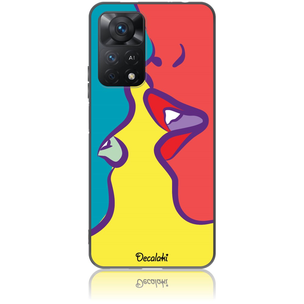 Θήκη για Xiaomi Redmi Note 11 Pro Pop Art Kiss - Soft TPU Θήκη για Xiaomi Redmi Note 11 Pro Pop Art Kiss - Soft TPU