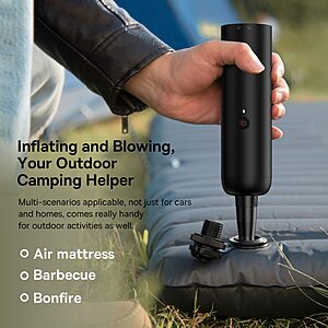 BASEUS A3lite Σκουπάκι Αυτοκινήτου 12000Pa - '2 σε 1' Ισχυρή Απορρόφηση και Λειτουργία Φύσηματος, Φορητό, Ασύρματο, Μαύρο - Image 4