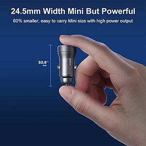 REMAX RCC 335 Seaya Series USB-A + Type-C Διπλές Θύρες PD 30W Γρήγορη Φόρτιση Αλουμινένιος Φορτιστής Αυτοκινήτου - Image 3