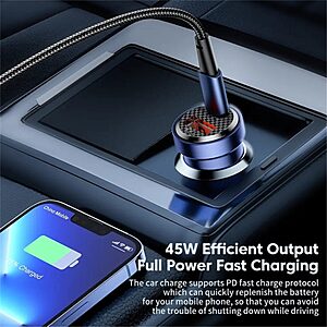 REMAX RCC338 Walking Cyberpunk Clear Φορτιστής Αυτοκινήτου USB-A + Type-C Διπλές Θύρες PD 30W Γρήγορη Φόρτιση - Image 4