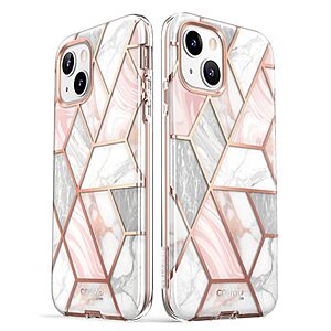 SUPCASE® Cosmo Θήκη για iPhone 14 Plus: Με Πλαίσιο Προστασίας Οθόνης, Λεπτή, Συνθετική και Αντοχή στις Πτώσεις Στρατιωτικού Προτύπου (MIL STD 810G 516.6) - Pink Marble - Image 7