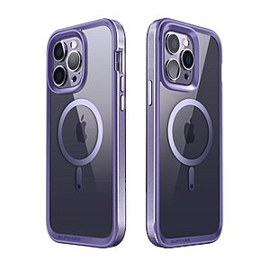 SUPCASE® UB Edge iPhone 14 Pro Max: Θήκη Σιλικόνης MagSafe Διάφανη με TPU / PC Πλαίσιο και Προστασία Οθόνης Snap-On | Πιστοποίηση Αντοχής MIL-STD 810G-516.6 - Deep Purple - Image 10