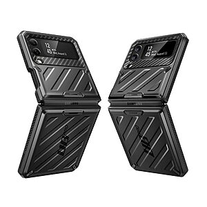 SUPCASE® Unicorn Beetle 360° Pro: Θήκη Samsung Galaxy Z Flip4 5G με Πρόσοψη Οθόνης, Κλιπ Ζώνης και Πιστοποίηση Αντοχής MIL-STD 810G-516.6 - Black - Image 9