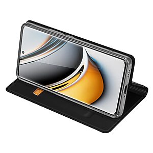Θήκη Realme 11 Pro 5G / 11 Pro+ 5G DUX DUCIS Skin Pro Series με βάση στήριξης, υποδοχή καρτών και μαγνητικό κούμπωμα Flip Wallet από συνθετικό δέρμα και TPU μαύρο - Image 3