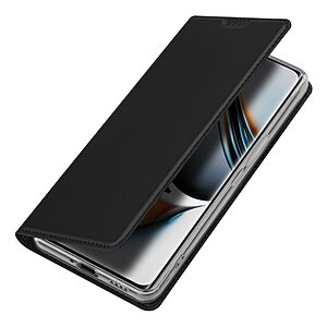 Θήκη Realme 11 Pro 5G / 11 Pro+ 5G DUX DUCIS Skin Pro Series με βάση στήριξης, υποδοχή καρτών και μαγνητικό κούμπωμα Flip Wallet από συνθετικό δέρμα και TPU μαύρο - Image 4