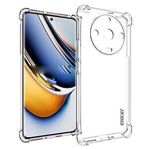 Θήκη Realme 11 Pro 5G / 11 Pro+ 5G ENKAY Enkay Silicone Sockproof Anti-Slip Transparent Πλάτη TPU