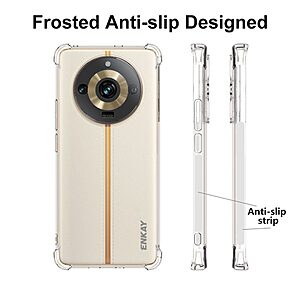 Θήκη Realme 11 Pro 5G / 11 Pro+ 5G ENKAY Enkay Silicone Sockproof Anti-Slip Transparent Πλάτη TPU - Image 4