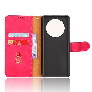 Θήκη Realme 11 Pro 5G / 11 Pro+ 5G Mad Mask Leather Wallet Case V2 με βάση στήριξης, υποδοχές καρτών και μαγνητικό κούμπωμα Flip Wallet από συνθετικό δέρμα φούξια - Image 5