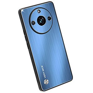 Θήκη Realme 11 Pro 5G / 11 Pro+ 5G Mad Mask Ultra Thin Aluminum Premium Πλάτη από σκληρό πλαστικό ασημί - Image 3