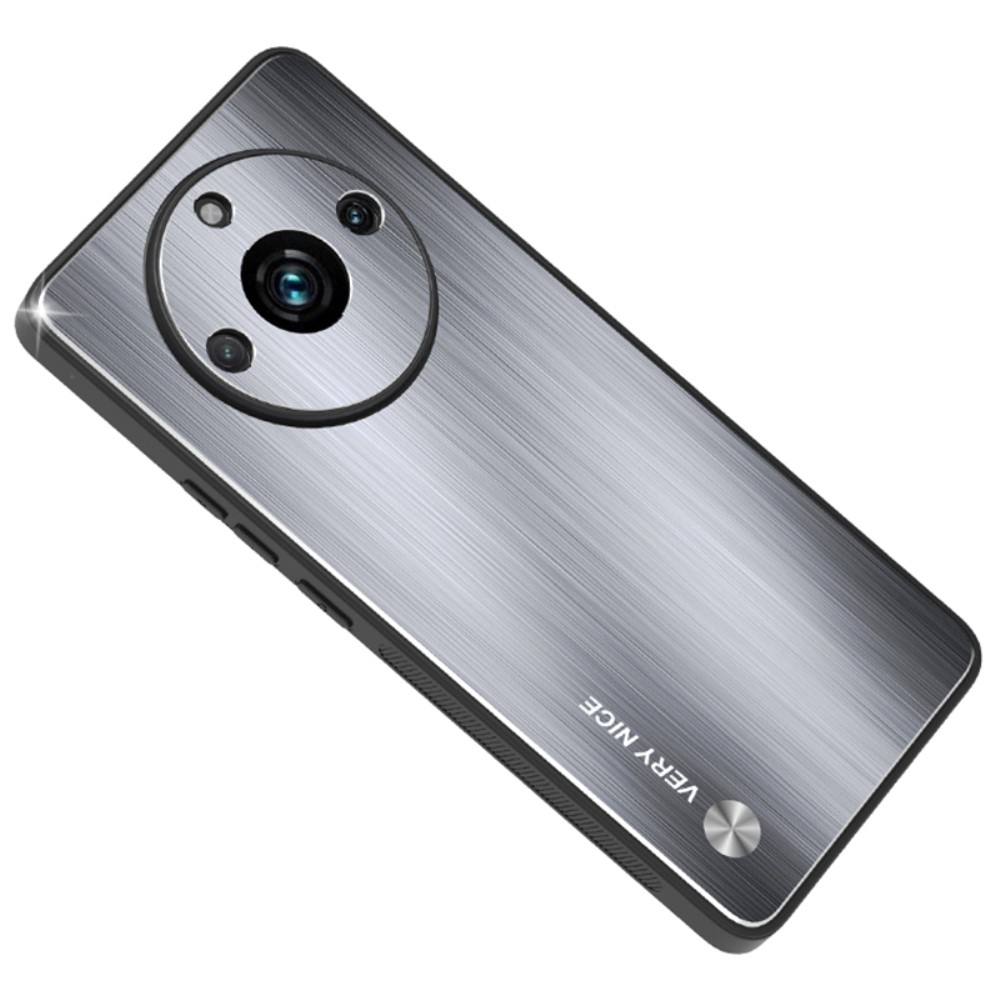 Θήκη Realme 11 Pro 5G / 11 Pro+ 5G Mad Mask Ultra Thin Aluminum Premium Πλάτη από σκληρό πλαστικό ασημί Θήκη Realme 11 Pro 5G / 11 Pro+ 5G Mad Mask Ultra Thin Aluminum Premium Πλάτη από σκληρό πλαστικό ασημί