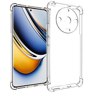 Θήκη Realme 11 Pro 5G / 11 Pro+ 5G OEM Silicone Sockproof V7 Anti-Slip Transparent Πλάτη TPU