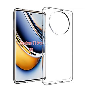 Θήκη Realme 11 Pro 5G / 11 Pro+ 5G OEM Silicone Sockproof V6 Anti-Slip Transparent Πλάτη TPU