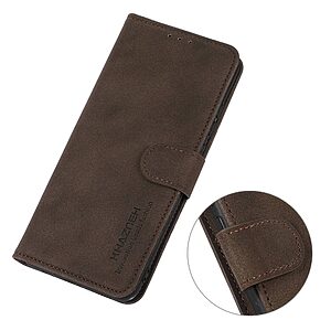 Θήκη Realme C53 KHAZNEH Litchi Retro Texture Leather με βάση στήριξης, υποδοχές καρτών και μαγνητικό κούμπωμα καφέ - Image 5