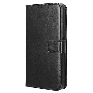 Θήκη Realme C53 Mad Mask Leather Wallet Case Series 3 με βάση στήριξης, υποδοχές καρτών και μαγνητικό κούμπωμα Flip Wallet από συνθετικό δέρμα μαύρο - Image 4