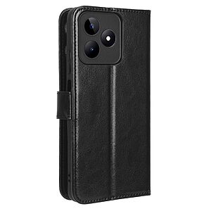 Θήκη Realme C53 Mad Mask Leather Wallet Case Series 3 με βάση στήριξης, υποδοχές καρτών και μαγνητικό κούμπωμα Flip Wallet από συνθετικό δέρμα μαύρο - Image 5