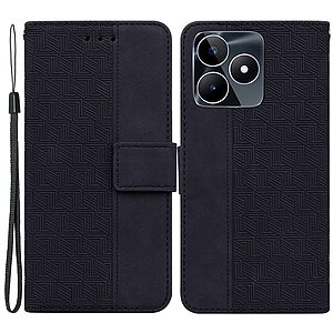 Θήκη Realme C53 Mad Mask Leather Wallet Case Geometry Style με βάση στήριξης