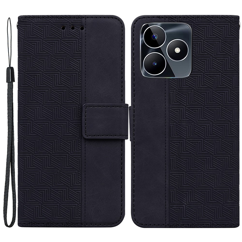 Θήκη Realme C53 Mad Mask Leather Wallet Case Geometry Style με βάση στήριξης