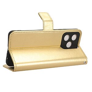 Θήκη Realme C53 Mad Mask Leather Wallet Case Series 3 με βάση στήριξης, υποδοχές καρτών και μαγνητικό κούμπωμα Flip Wallet από συνθετικό δέρμα χρυσό - Image 3