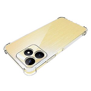 Θήκη Realme C53 OEM Silicone Sockproof V6 Anti-Slip Transparent Πλάτη TPU - Image 2