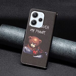 Θήκη Xiaomi Redmi 12 OEM Angry bear with chainsaw με βάση στήριξης, υποδοχές καρτών και μαγνητικό κούμπωμα Flip Wallet από συνθετικό δέρμα και TPU - Image 5