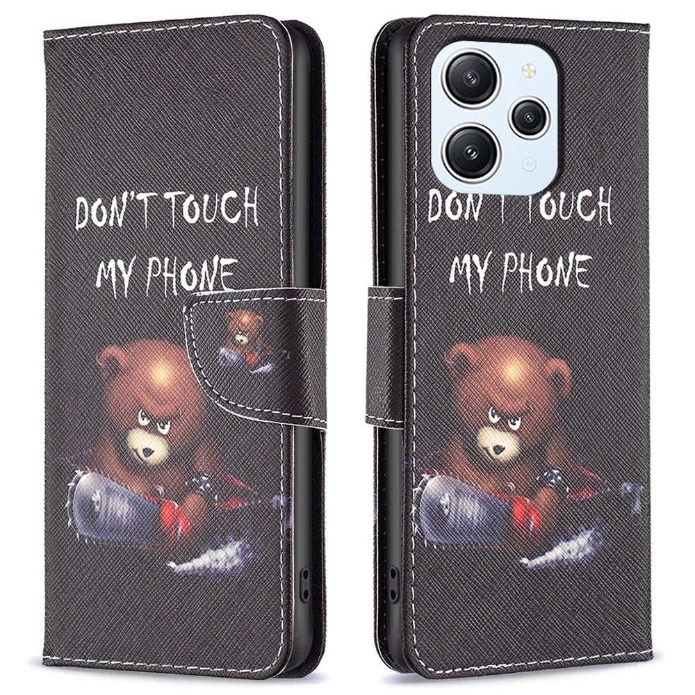 Θήκη Xiaomi Redmi 12 OEM Angry bear with chainsaw με βάση στήριξης Θήκη Xiaomi Redmi 12 OEM Angry bear with chainsaw με βάση στήριξης