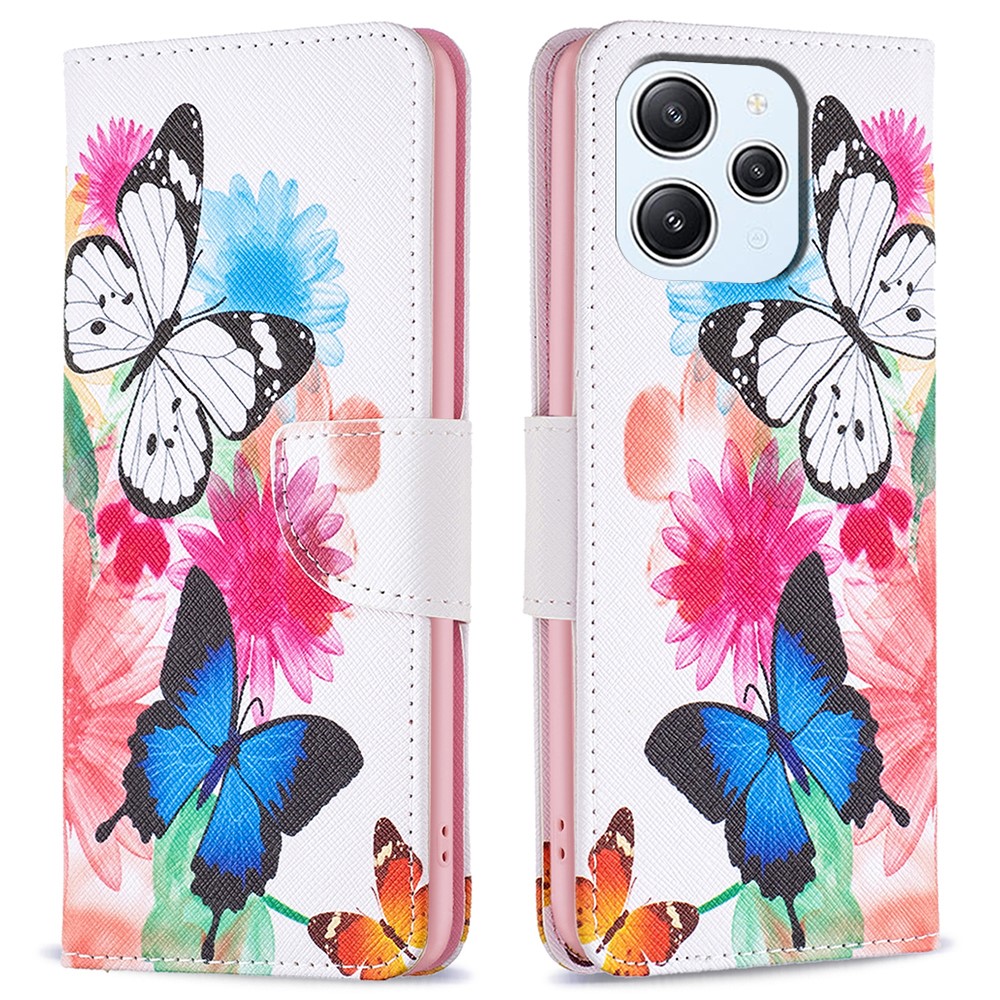 Θήκη Xiaomi Redmi 12 OEM Vivid Butterflies με βάση στήριξης Θήκη Xiaomi Redmi 12 OEM Vivid Butterflies με βάση στήριξης