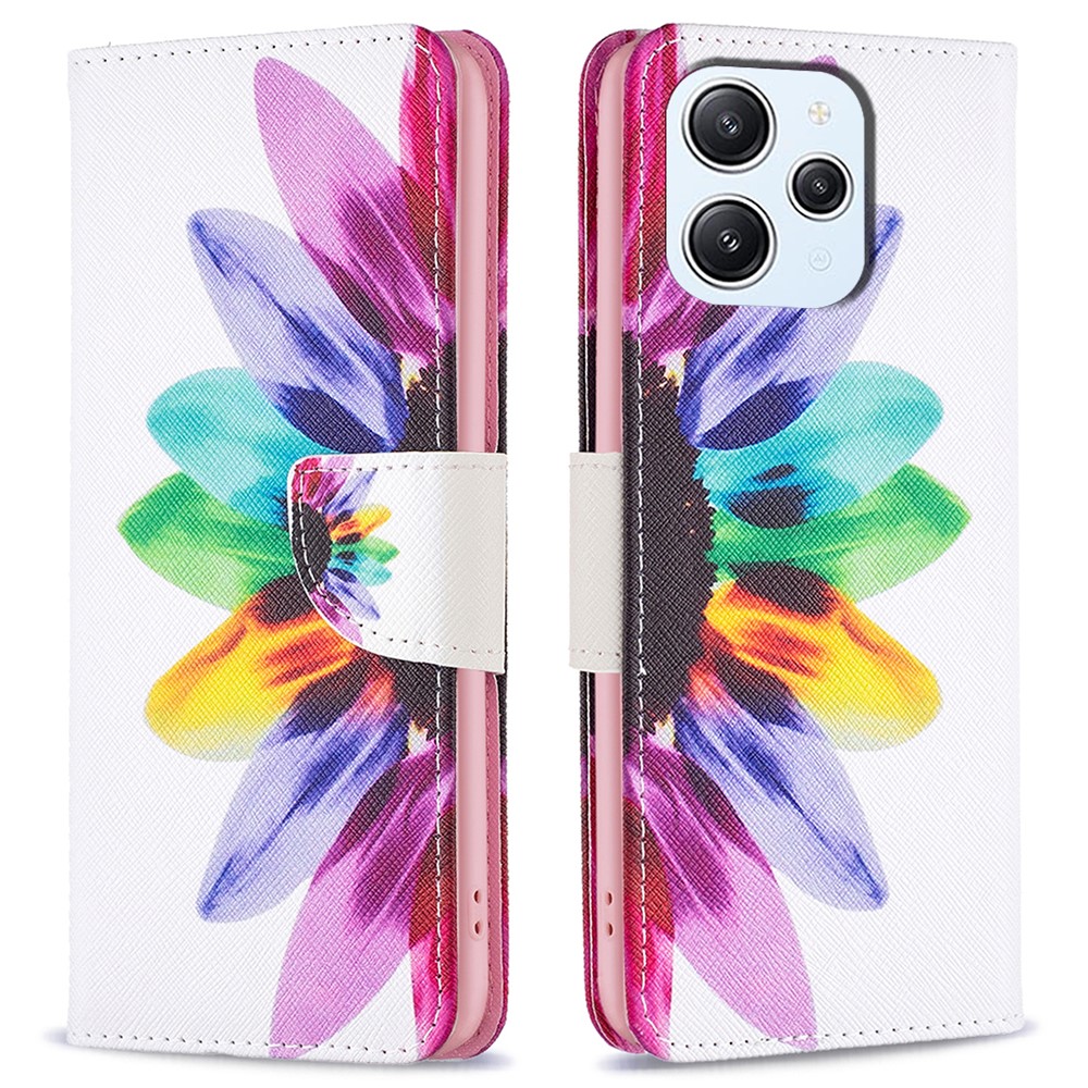 Θήκη Xiaomi Redmi 12 OEM Colorful Petals με βάση στήριξης Θήκη Xiaomi Redmi 12 OEM Colorful Petals με βάση στήριξης