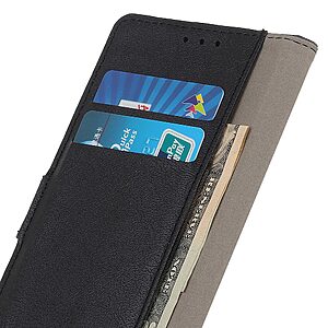 Θήκη Xiaomi Redmi 12 OEM Leather Wallet Case με βάση στήριξης, υποδοχές καρτών και μαγνητικό Back κούμπωμα Flip Wallet από συνθετικό δέρμα μαύρο - Image 4