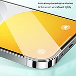 Baseus Sapphire Υψηλής Ποιότητας Προστατευτικό γυαλί Tempered Glass για iPhone 15 Pro Πλήρης Κάλυψη - Ενισχυμένες Άκρες & Εργαλείο Εγκατάστασης - Image 3