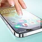 Baseus Sapphire Υψηλής Ποιότητας Προστατευτικό γυαλί Tempered Glass για iPhone 15 Pro Πλήρης Κάλυψη - Ενισχυμένες Άκρες & Εργαλείο Εγκατάστασης - Image 4