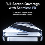 Baseus Sapphire Anti Spy Προστατευτικό γυαλί Tempered Glass για iPhone 15 Pro Max Πλήρης Κάλυψη - Υψηλή Ανθεκτικότητα, 28° Γωνία Θέασης & Άμεση Απόκριση Αφής - Image 3