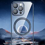 Θήκη iPhone 15 KSTDESIGN Magnetic Metal Frame Series συμβατό με Magsafe φορτιστή Transparent Πλάτη TPU ασημί - Image 5
