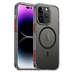 Θήκη iPhone 15 Mad Mask Magnetic Four Corners Airbag συμβατό με Magsafe φορτιστή Transparent Πλάτη TPU μαύρο