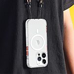 Θήκη iPhone 15 Mad Mask Magnetic Four Corners Airbag συμβατό με Magsafe φορτιστή Transparent Πλάτη TPU μαύρο - Image 5