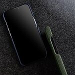 Θήκη iPhone 15 MELKCO Πλάτη Shock-Proof από Premium αυθεντικό δέρμα Genuine Cowhide μπλε σκούρο - Image 3