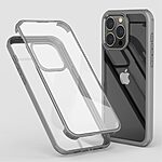 Θήκη iPhone 15 Pro Mad Mask Θήκη 360° διπλής όψης με εύκολη εφαρμογή και Premium Tempered Glass διπλής όψης γκρι ανοιχτό - Image 2