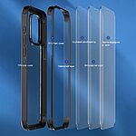 Θήκη iPhone 15 Pro Mad Mask Θήκη 360° διπλής όψης με εύκολη εφαρμογή και Premium Tempered Glass διπλής όψης γκρι ανοιχτό - Image 4